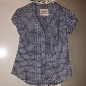 American Eagle Blue Button Down, Size 6